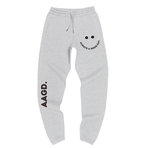 "Smile More" Sweatpants (Grey)